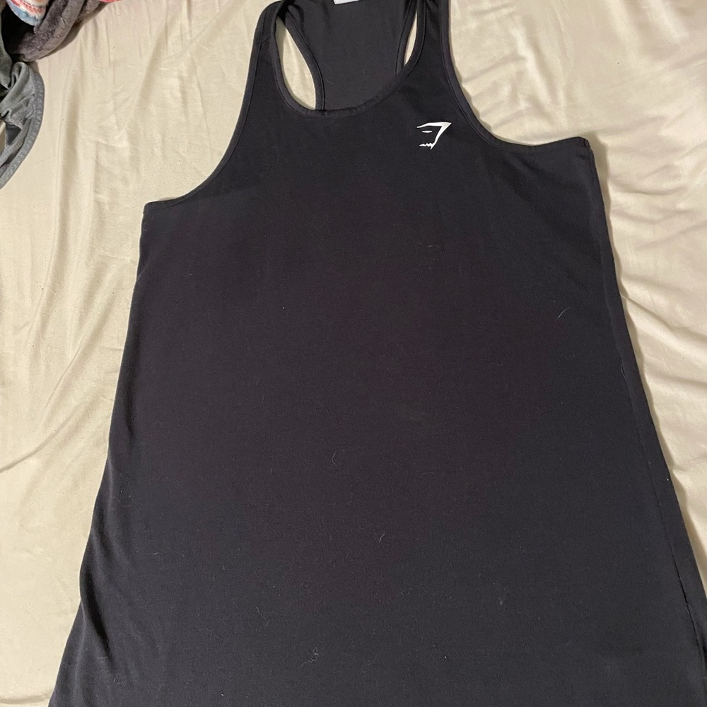 Gym Shark Black Razor Back Tank